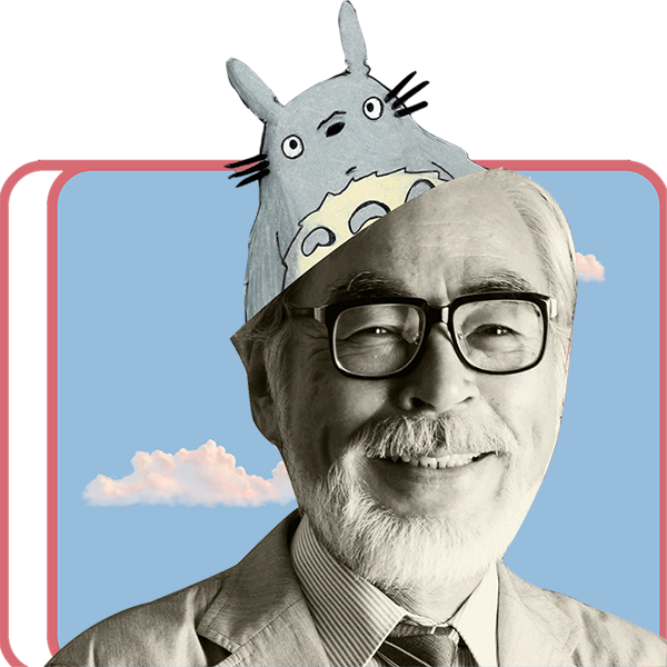 Hayao met Totoro uit zijn hoofd